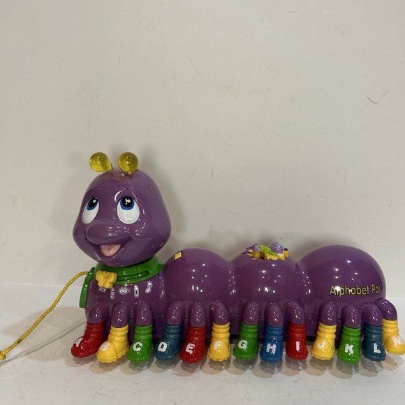 Leapfrog Other - Leapfrog Alphabet Pal Purple Caterpillar Pull Toy Interactive Musical Tested
